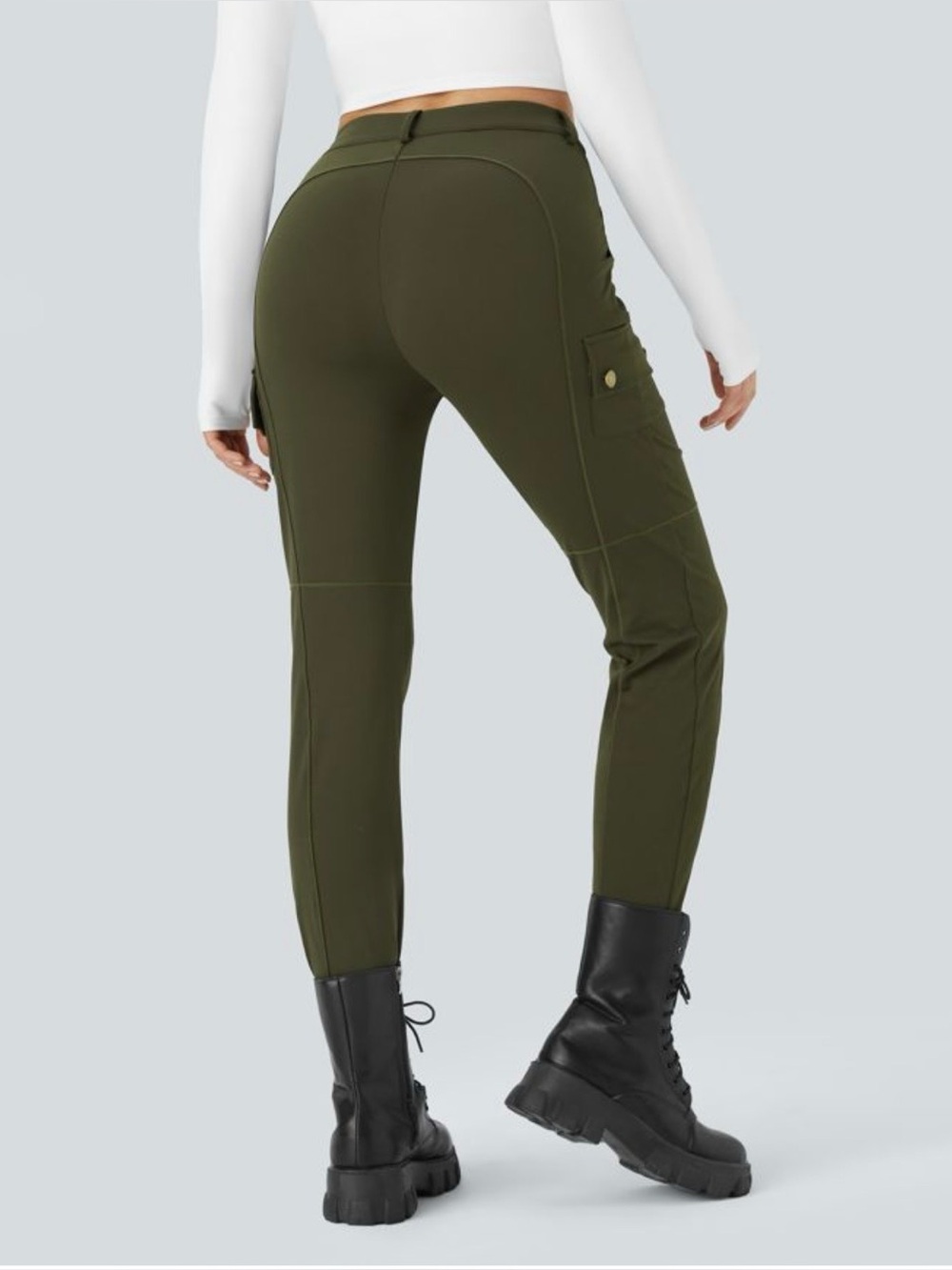 Halara DayStretch High Waisted Zipper Pockets
Solid Skinny Cargo Pants M - Picture 7 of 7